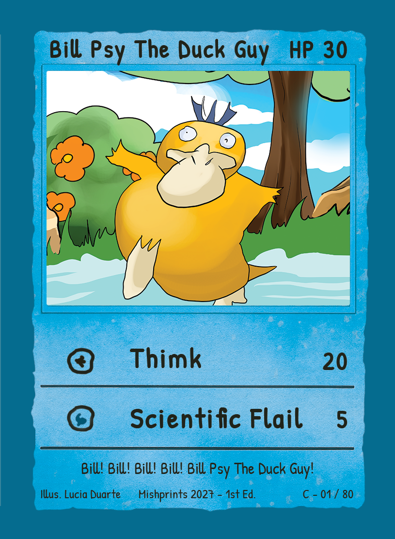 Bill Psy The Duck Guy parody card