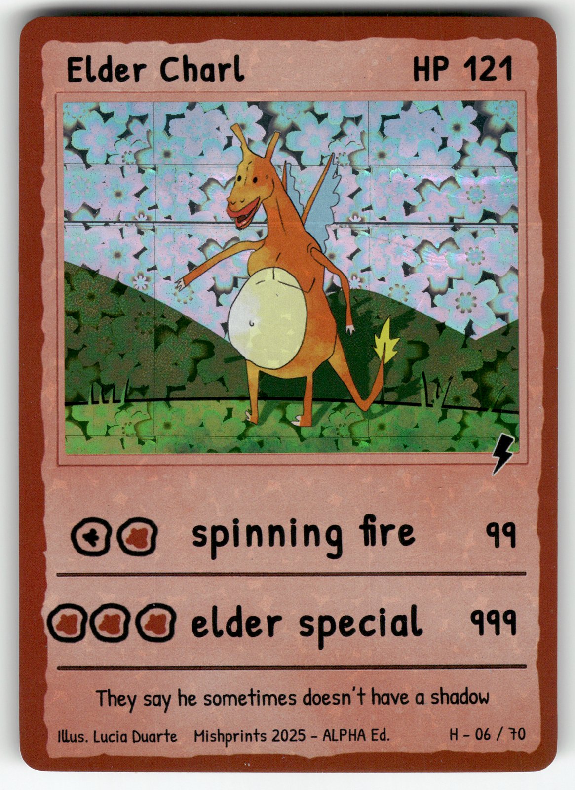 Elder Charl parody card